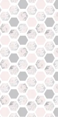 Estores de rolo interiores para janela Hexágonos