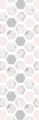 Estores de rolo interiores para janela Hexágonos