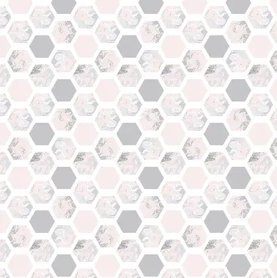 Estores de rolo interiores para janela Hexágonos