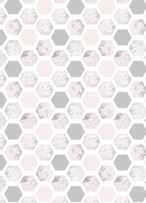 Estores de rolo interiores para janela Hexágonos