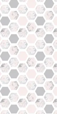 Estores de rolo interiores para janela Hexágonos