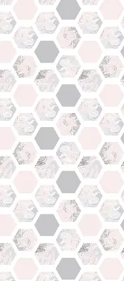 Estores de rolo interiores para janela Hexágonos