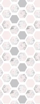 Estores de rolo interiores para janela Hexágonos