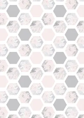 Estores de rolo interiores para janela Hexágonos