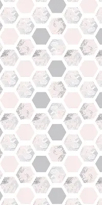 Estores de rolo interiores para janela Hexágonos