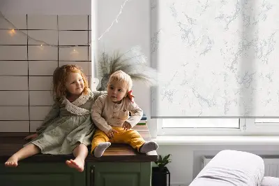 Estores de rolo interiores para janela Mármore branco