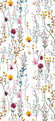 Estores de rolo interiores Flores coloridas