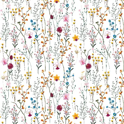 Estores de rolo interiores Flores coloridas