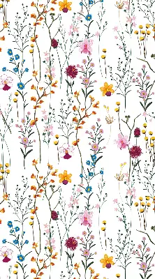 Estores de rolo interiores Flores coloridas