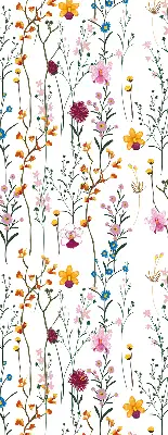 Estores de rolo interiores Flores coloridas
