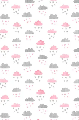 Estores de rolo interiores para janela Nuvens rosa e cinza