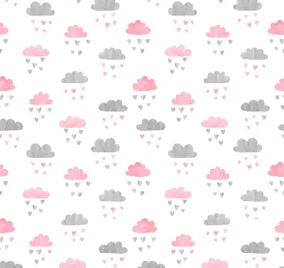 Estores de rolo interiores para janela Nuvens rosa e cinza