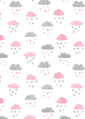 Estores de rolo interiores para janela Nuvens rosa e cinza