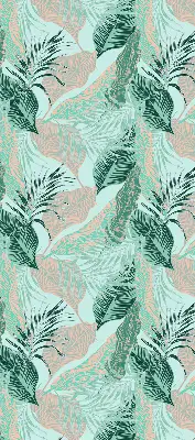 Estores de rolo para porta de varanda Folhas tropicais