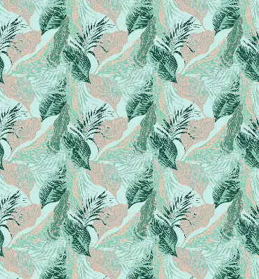 Estores de rolo para porta de varanda Folhas tropicais