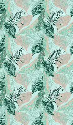 Estores de rolo para porta de varanda Folhas tropicais