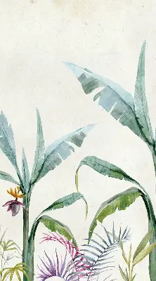 Estores de rolo interiores para janela Natureza exótica
