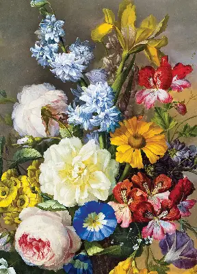 Estores de rolo para janela Um buquê de flores