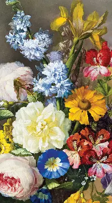 Estores de rolo para janela Um buquê de flores