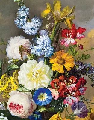 Estores de rolo para janela Um buquê de flores