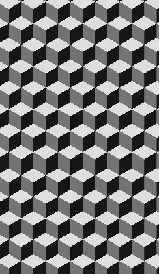 Estores de rolo interiores para janela cubos 3D