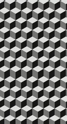 Estores de rolo interiores para janela cubos 3D