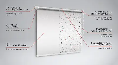 Estores de rolo em tecido Elementos gráficos