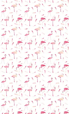 Estores de rolo interiores para janela Flamingos e suas penas