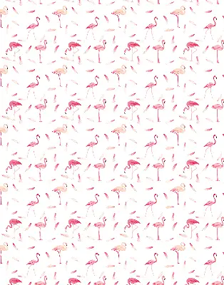 Estores de rolo interiores para janela Flamingos e suas penas