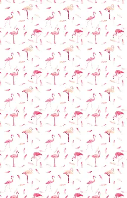 Estores de rolo interiores para janela Flamingos e suas penas