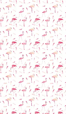 Estores de rolo interiores para janela Flamingos e suas penas