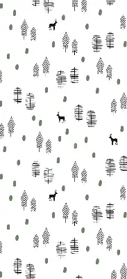 Estores de rolo interiores Árvores e veados desenhados