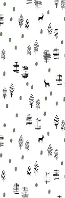 Estores de rolo interiores Árvores e veados desenhados