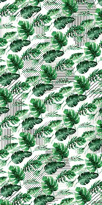 Estores de rolo para porta de varanda Folhas tropicais