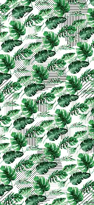 Estores de rolo para porta de varanda Folhas tropicais