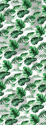Estores de rolo para porta de varanda Folhas tropicais
