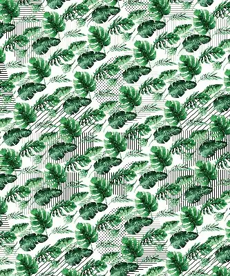 Estores de rolo para porta de varanda Folhas tropicais