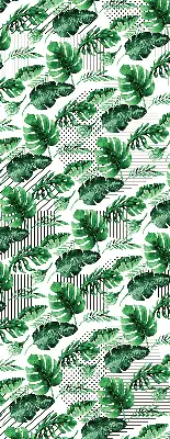 Estores de rolo para porta de varanda Folhas tropicais