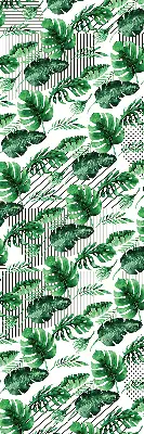 Estores de rolo para porta de varanda Folhas tropicais