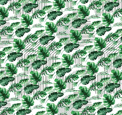 Estores de rolo para porta de varanda Folhas tropicais