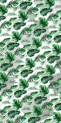 Estores de rolo para porta de varanda Folhas tropicais