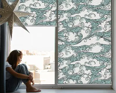 Estores de rolo interiores para janela Nuvens e vento