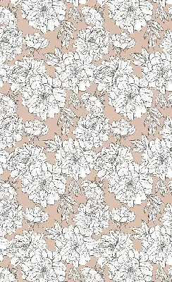 Estores de rolo para janela flores desenhadas