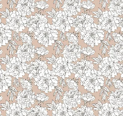 Estores de rolo para janela flores desenhadas