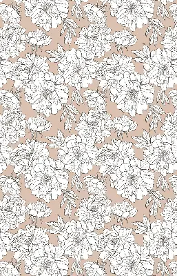 Estores de rolo para janela flores desenhadas
