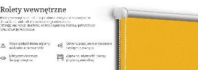 Estores de rolo interiores Laranja