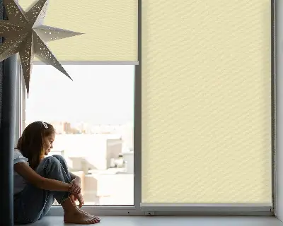 Estores de rolo interiores para janela Amarelo claro