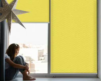 Estores de rolo interiores para janela Amarelo