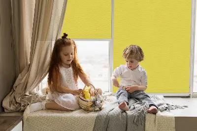 Estores de rolo interiores para janela Amarelo