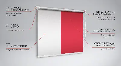Estores de rolo interiores Vermelho